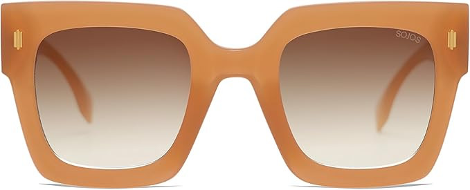 SOJOS Vintage Oversized Square Sunglasses for Women,Retro Womens Luxury Big Large Sun Glasses UV4... | Amazon (US)