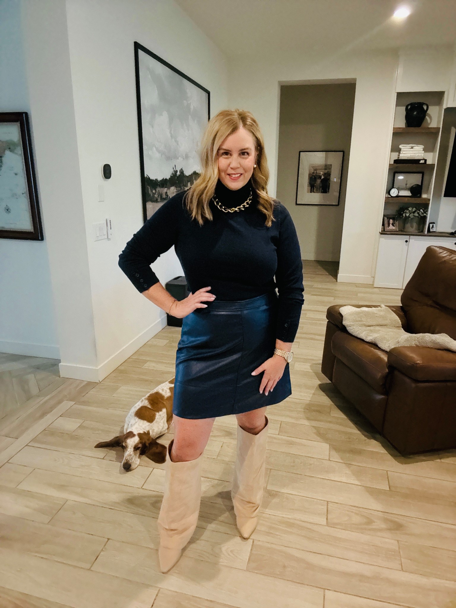 Swap your go-to black outfit this Fall and swap in a classy, timeless and unexpected navy monochromatic look 💙

#LTKFallSale #LTKOver40 #LTKPlusSize