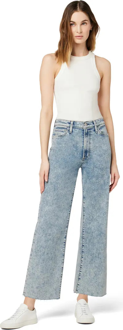 Joe's The Blake Raw Hem High Waist Crop Wide Leg Jeans | Nordstromrack | Nordstrom Rack
