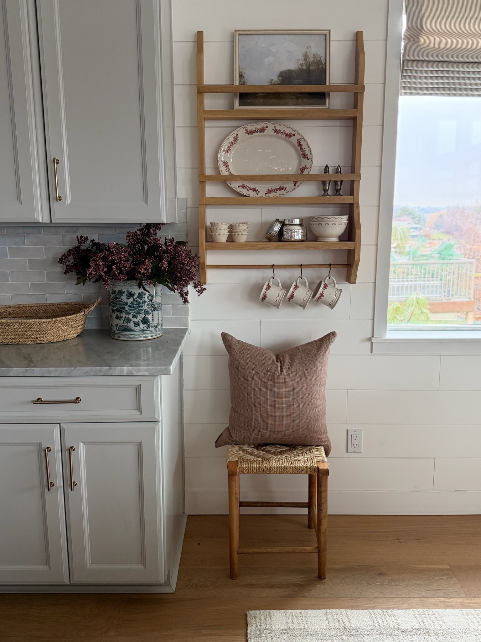 I’m fully convinced this beautiful kitchen shelf is one of those heirloom pieces that you will never get over—very similar to my  hutch! The details are so good—brass bar, curved edges, wood finish! 

#LTKHome