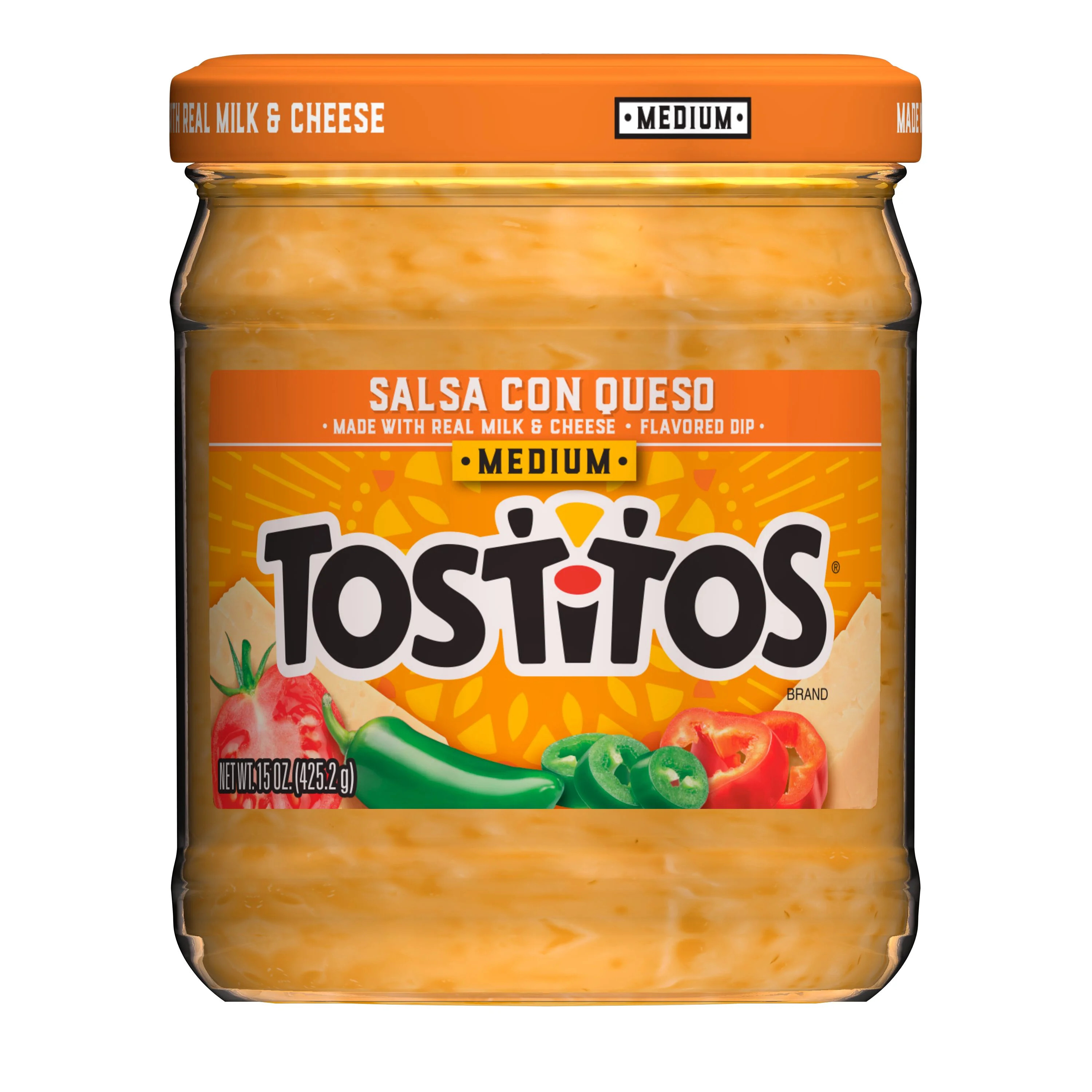 Tostitos Salsa Medium Salsa Con Queso Spread, 15 oz Jar | Walmart (US)