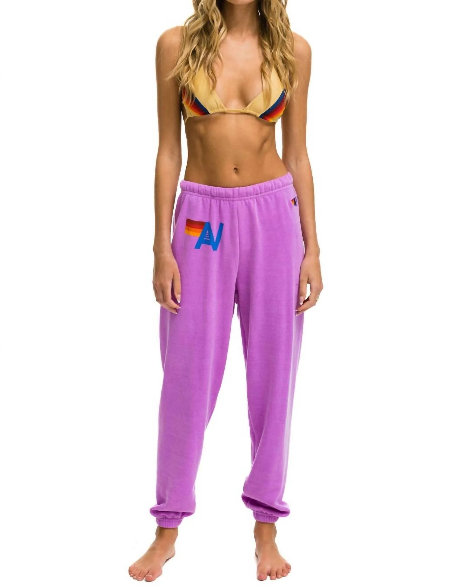 Logo Sweatpant In Neon Purple | Shop Simon