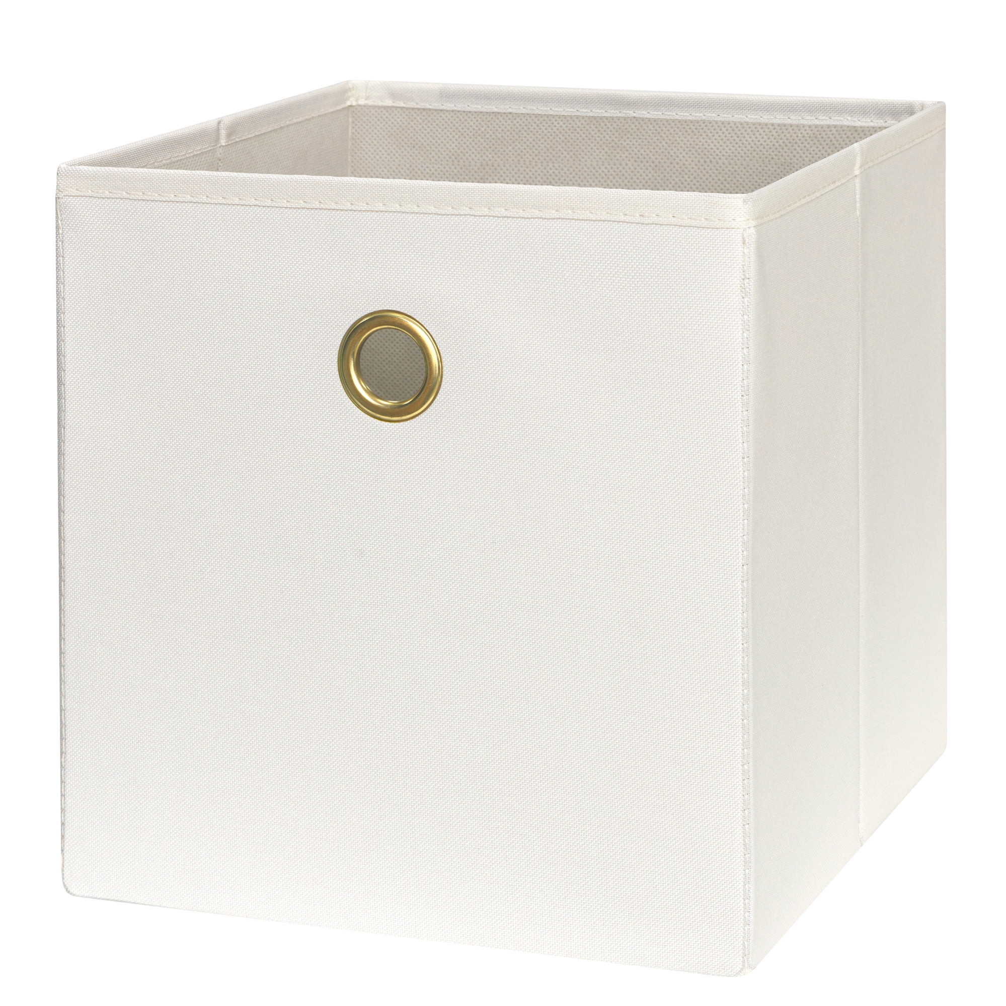 Mainstays Collapsible Fabric Cube Storage Bin, Vanilla Dream | Walmart (US)