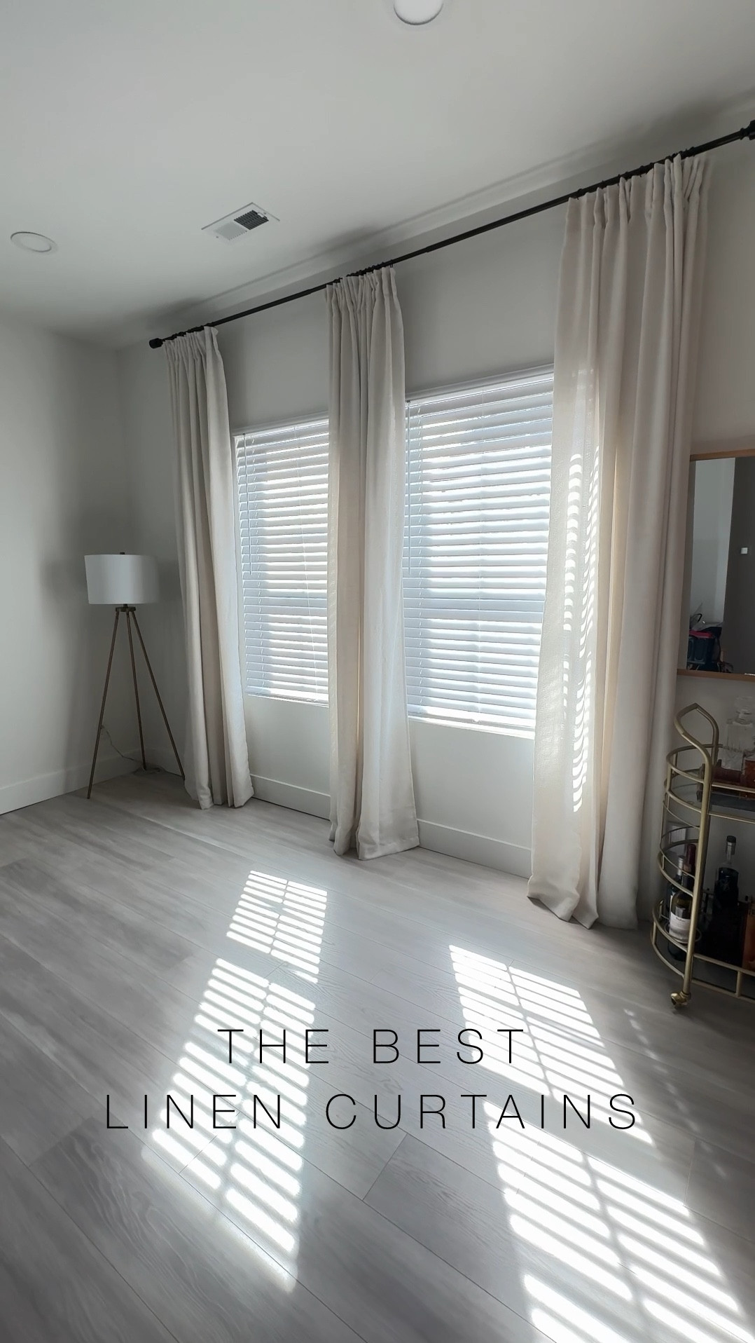 The best & most affordable linen curtains!! 

Pro tip: If you’re doing 3 curtain sections like this, you’re going to need 6 curtain panels total! 2 panels for each section and you push them together which gives the appearance of high-end curtains!! 

#LTKstyletip #LTKhome #LTKfindsunder50