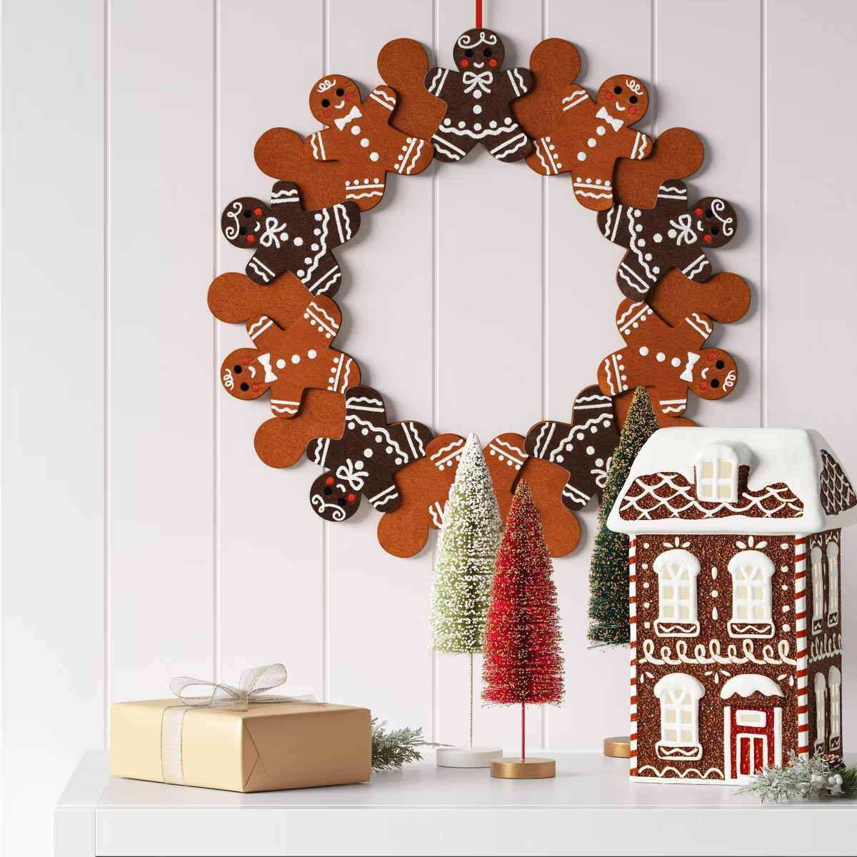 Christmas Ceramic Gingerbread House Decor Townhouse - Wondershop™ | Target