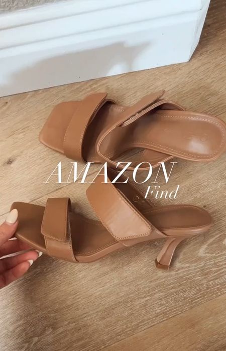 Amazon heels - dupes for the ones from Nordstrom and Revolve - ON SALE for only $40! True to size - the color is “coffee”
Great spring and summer sandals for date night or workwear 

#LTKshoecrush #LTKsalealert #LTKunder50