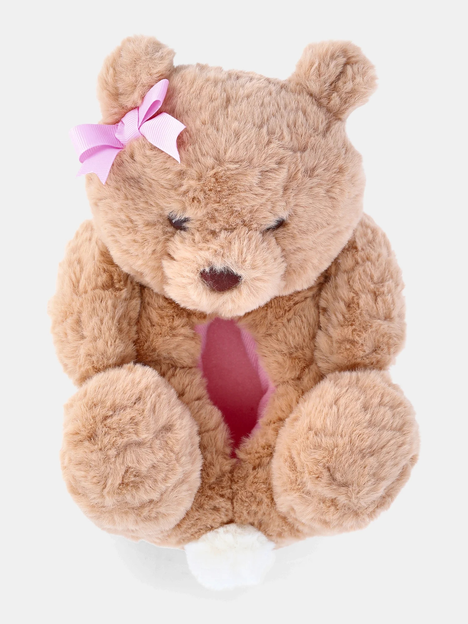 Wonder Nation Toddler Girls and Big Girls Plush Teddy Bear Slippers | Walmart (US)