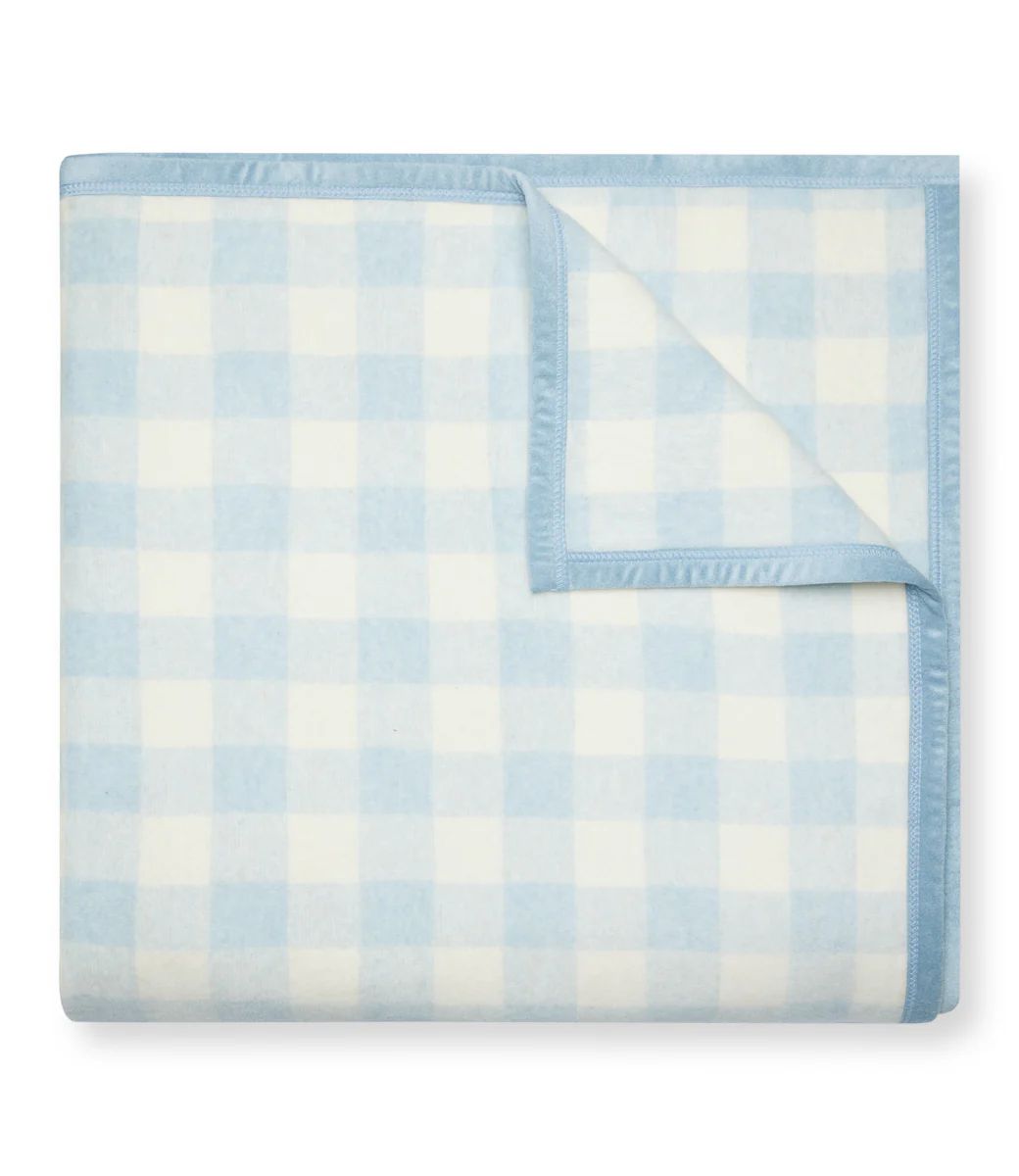 Cozy Gingham Sky Family-Size Blanket | ChappyWrap