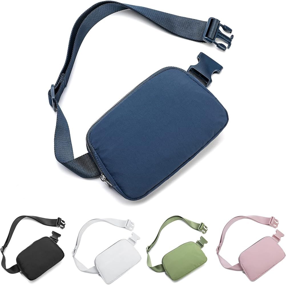 HVJCEZ Fanny Packs for Women Men, Fashionable Waist Bags Waterproof Small Crossbody Belt Bag Bum Bag | Amazon (US)