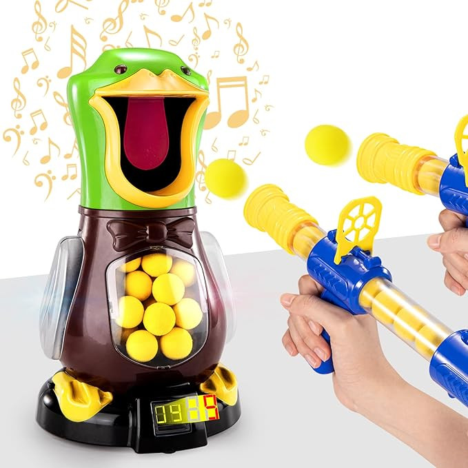 Babyhome Duck Shooting Toys for Kids 3-5 Years, 2 Packs of Toy Foam Blasters with Movable Target,... | Amazon (US)