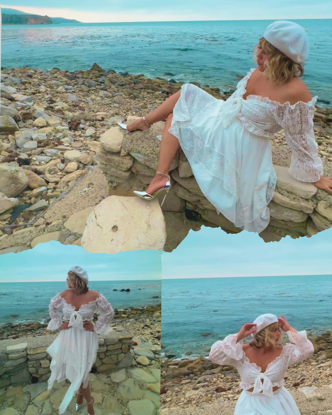 ⚓️ Steady as an anchor, wild as the sea 🤍 white off the shoulder place crop top with white high waisted skirt and silver pumps

#LTKSeasonal #LTKTravel #LTKStyleTip