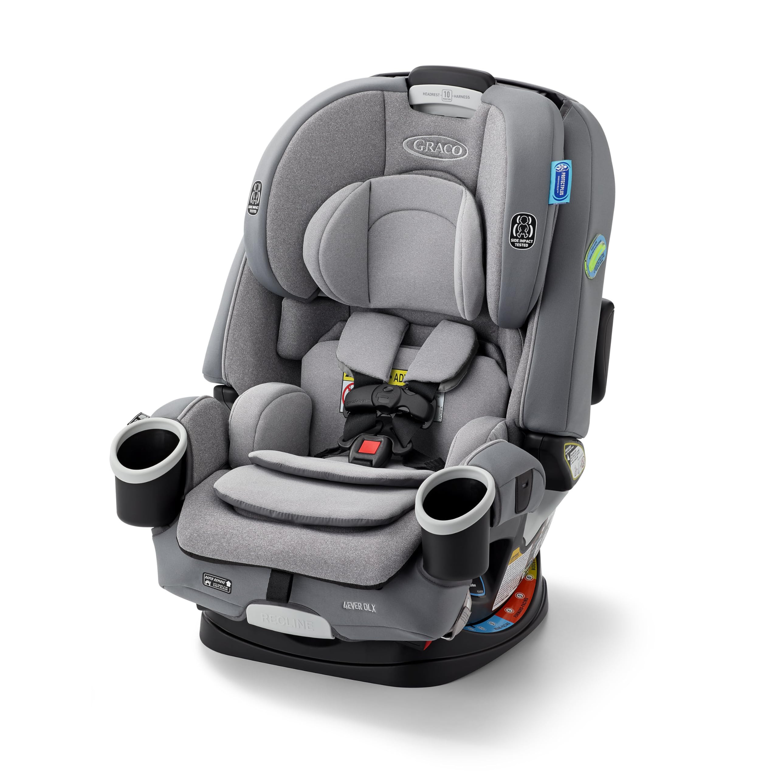 Graco 4Ever DLX 4-in-1 Car Seat, Charlie| Infant to Toddler Car Seat, with 10 Years of Use | Rear... | Amazon (US)