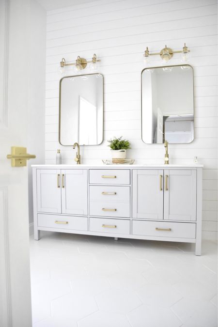 Sharing our recent master bathroom renovation! So happy with how it turned out. I’ve linked everything for you! Hope this gives you ideas for your next bathroom remodel! 

#LTKfamily #LTKunder100 #LTKhome
