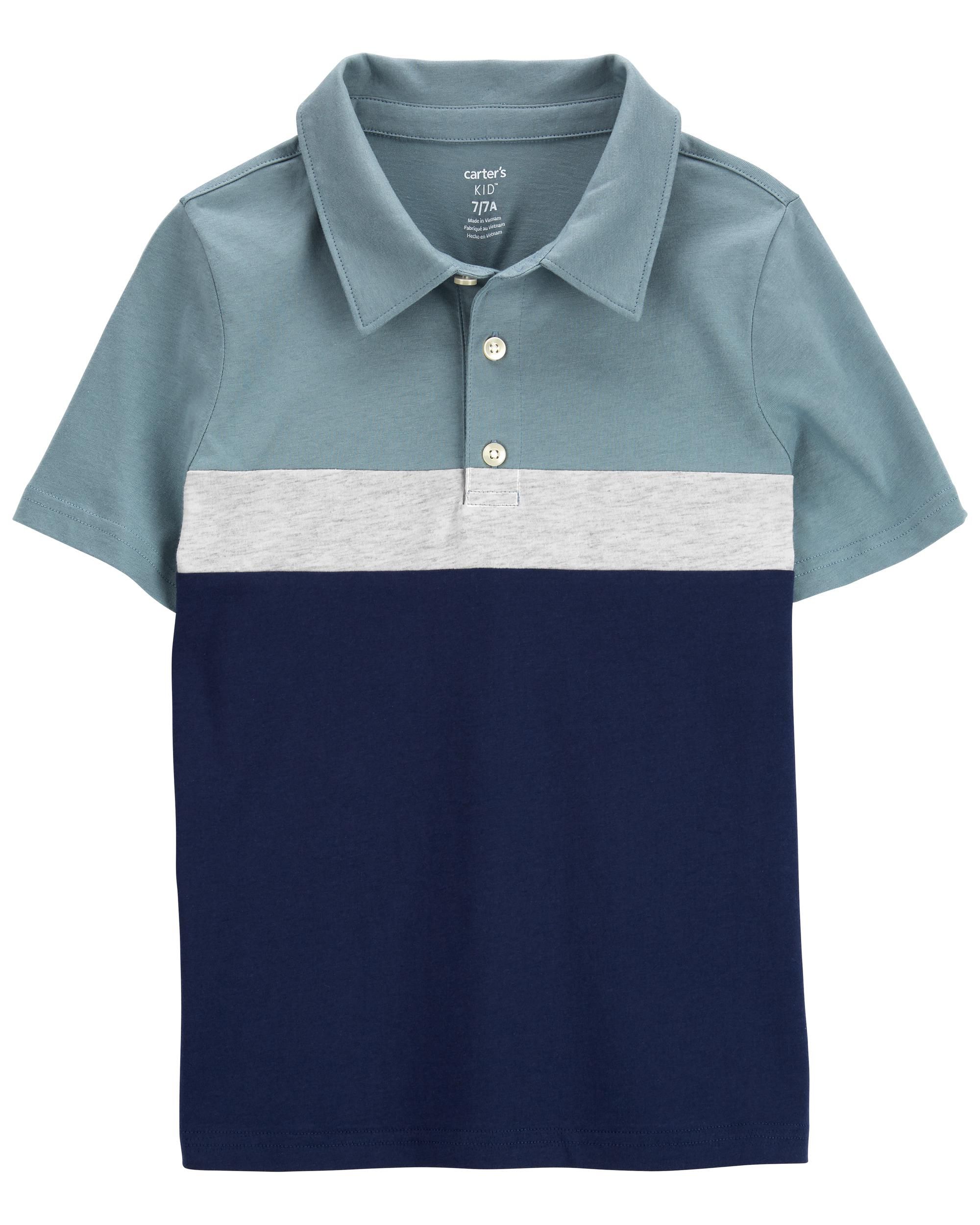 Kid Colorblock Jersey Polo | Carter's