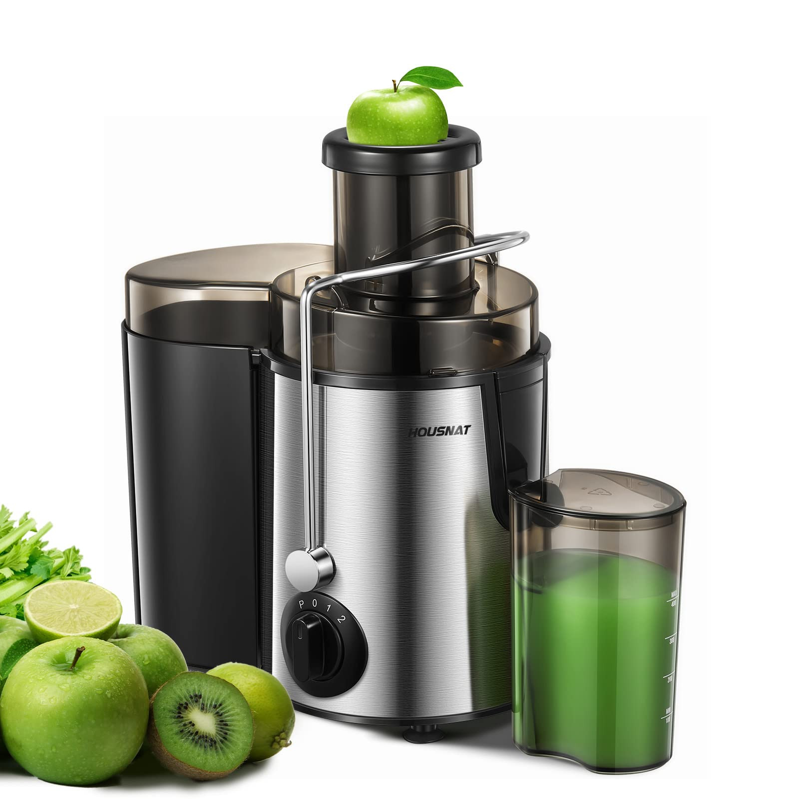 Juicer Machine, HOUSNAT Centrifugal Juicer,Extractor Max Power 800W Juice, 65MM Chute for Whole F... | Amazon (US)
