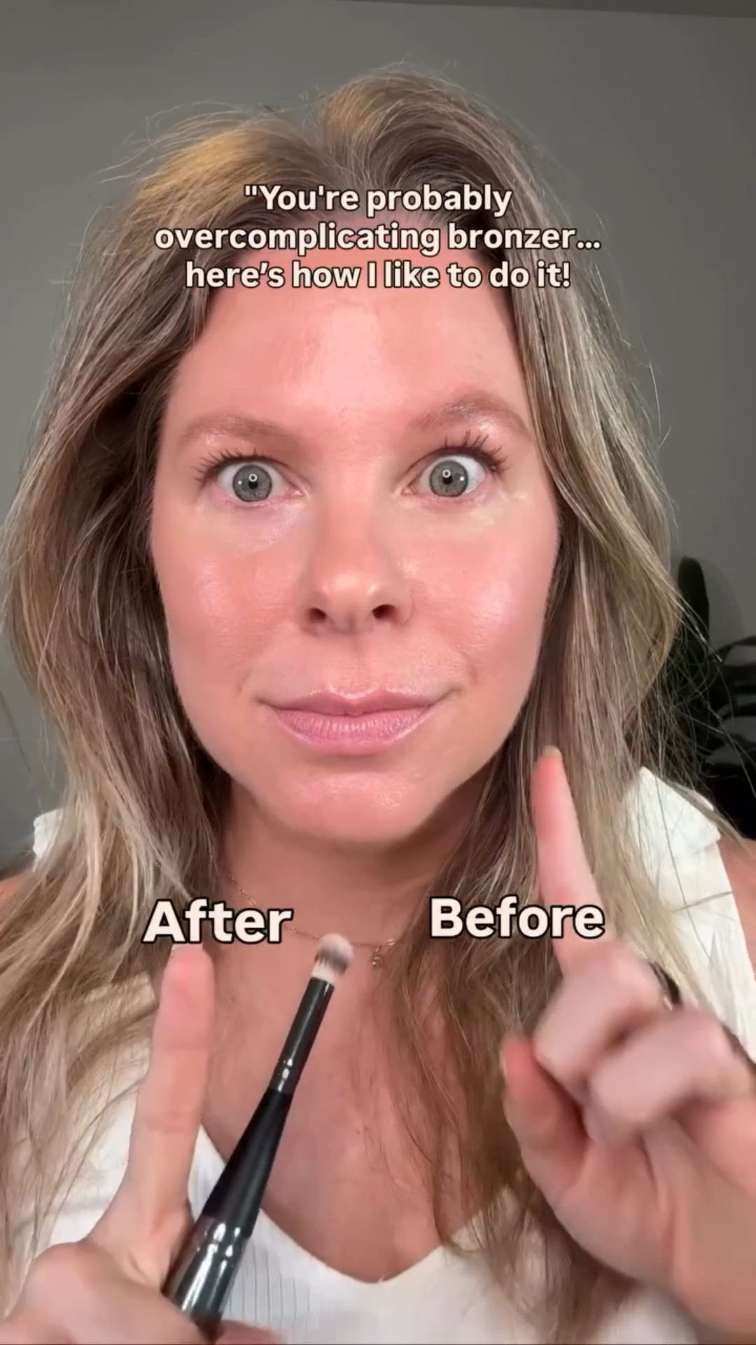 With summer approaching, bronzer is my favorite tool! I always wear sunscreen so bronzer helps bring some life to my face. I love cream bronzer because it’s so easy to blend and more forgiving if you apply too much. Start on your forehead and work your way down creating a 3 or E shape (depending on the side of the face you’re working on). That will give you the most natural looking sun kissed glow! Don’t forget a little on your nose and on your eyelids to tie the look together. Follow for more easy and every day makeup and let me know if there’s anything you’d like to see. 

Using @personacosmetics cream bronzer (great for my fair skin gals). Happy to send your way, just let me know when the comments below!

#makeupformatureskin #bronzer
