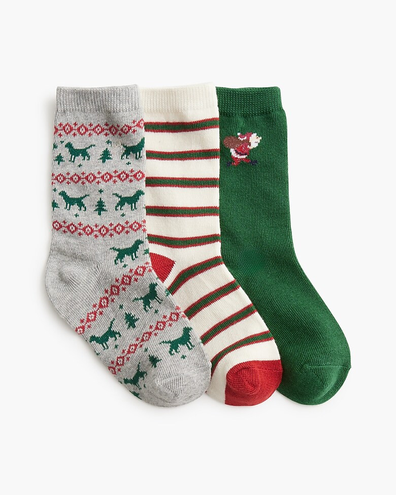 Boys' holiday socks pack-of-three | J.Crew Factory