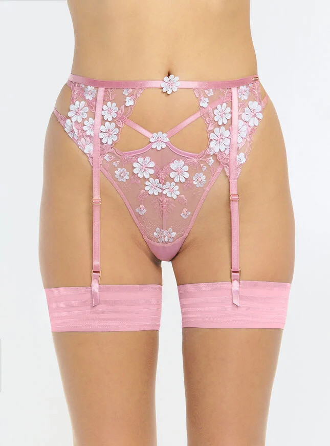 Eladie suspender belt - Blue Mix | Boux Avenue (UK)