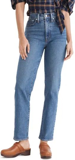 Madewell The Perfect High Waist Straight Leg Jeans | Nordstrom | Nordstrom