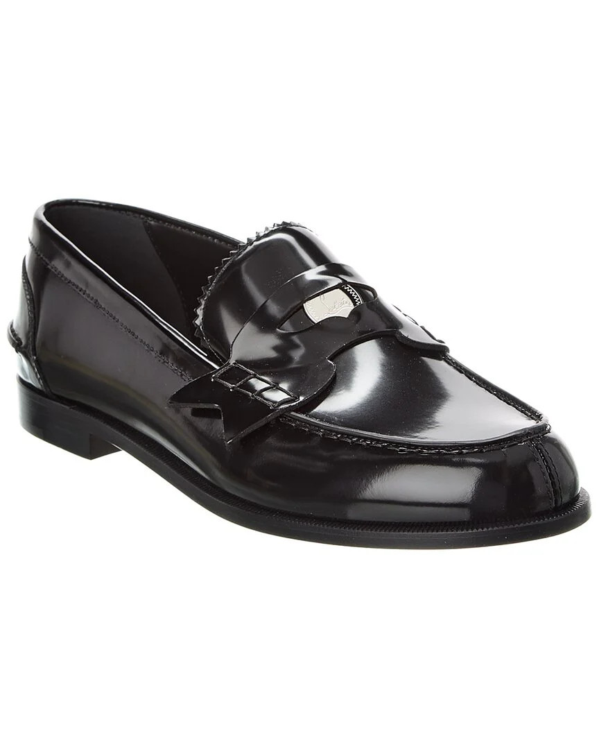 Christian Louboutin Leather Penny Loafer | Shop Simon