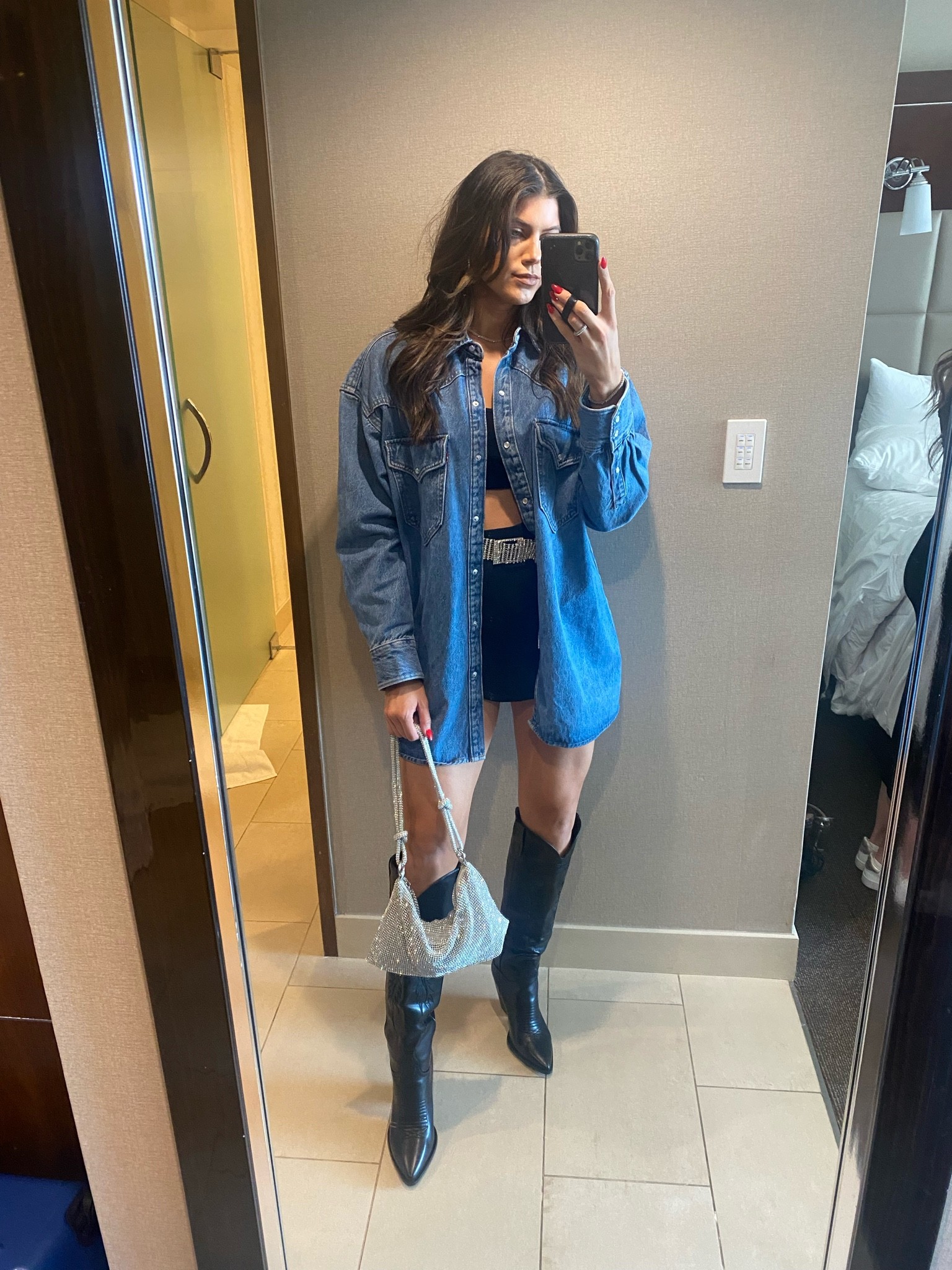 Vegas outfit, cowboy boots outfit, rodeo outfit 


#LTKstyletip #LTKsalealert #LTKunder50