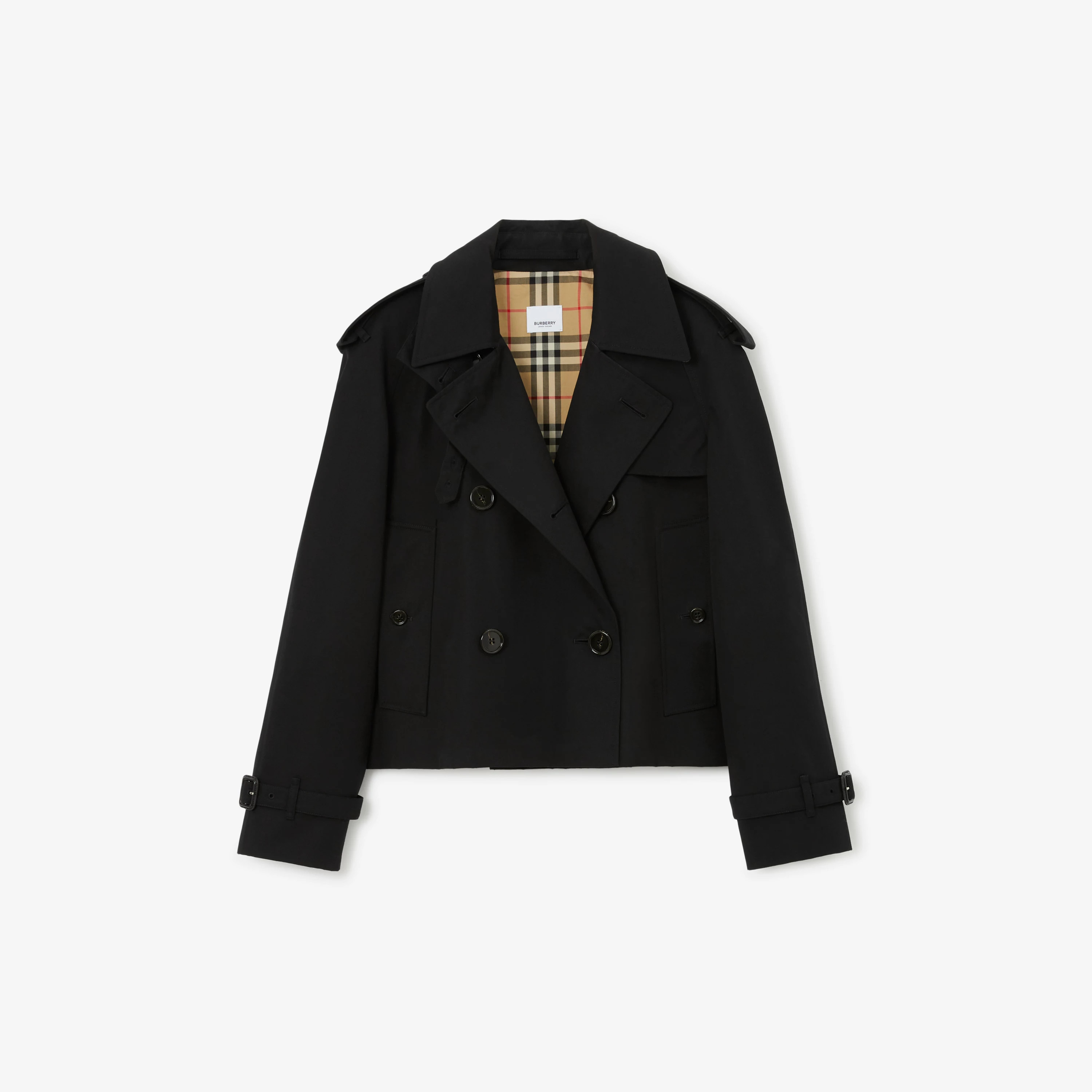 Cropped Gabardine Trench Jacket | Burberry (US)