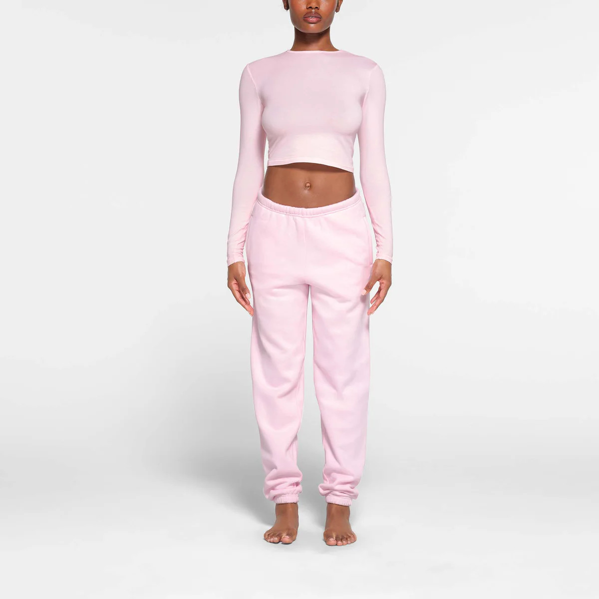 CROPPED LONG SLEEVE T-SHIRT | SKIMS (US)