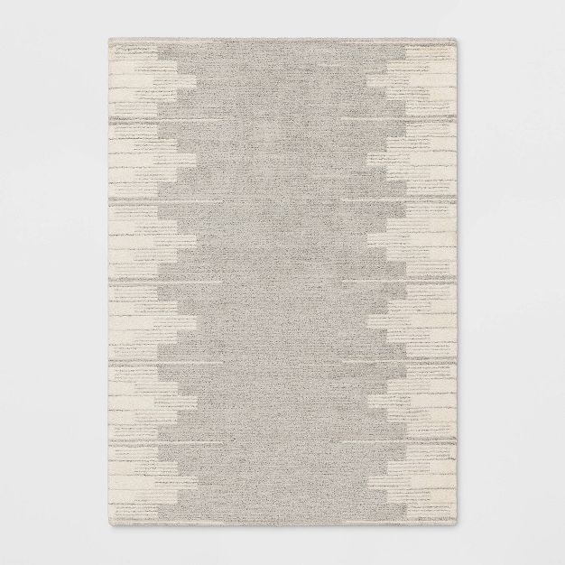 Modern Lines Plush Area Rug Cream - Threshold™ | Target