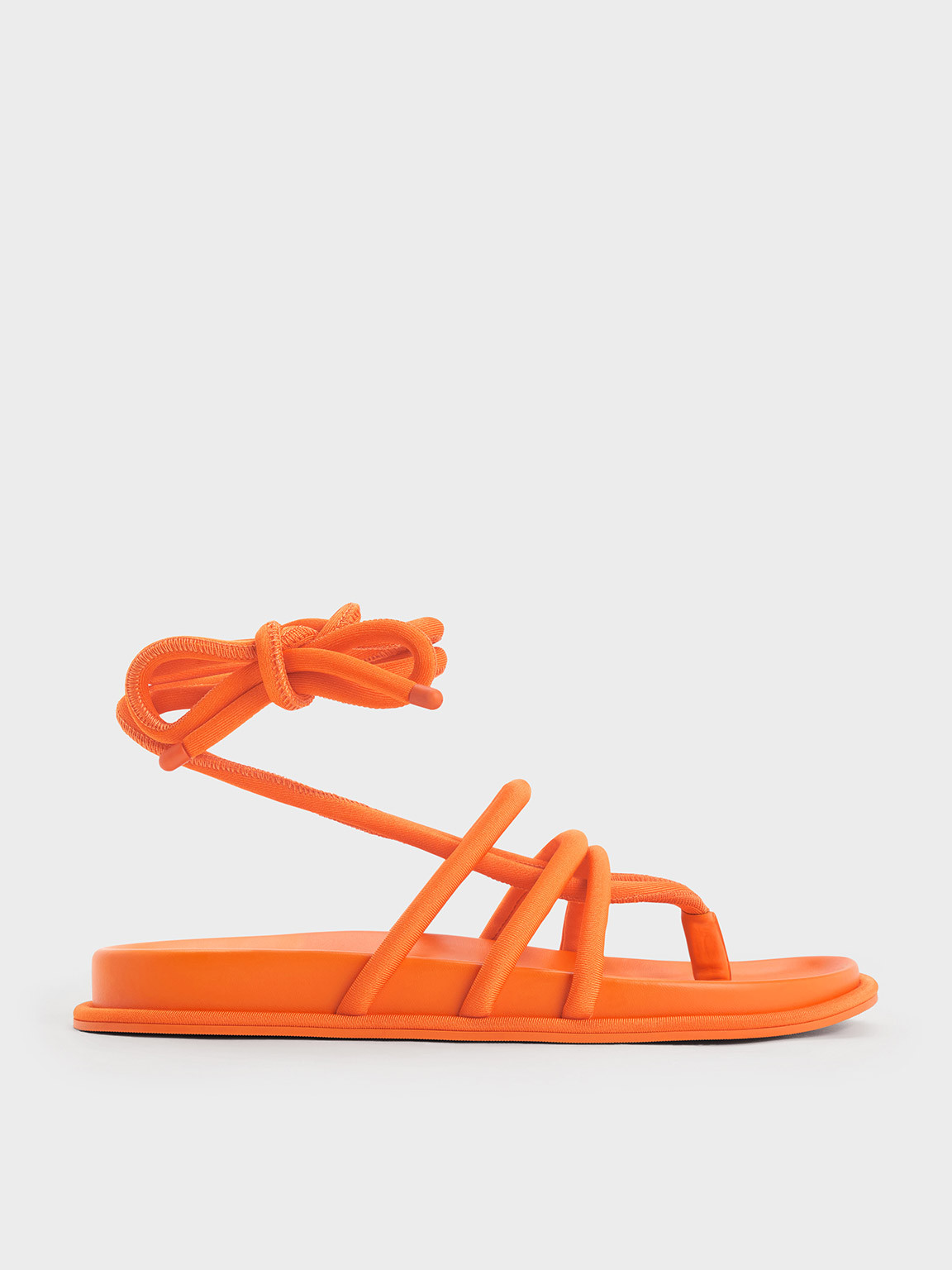 Orange Toni Tubular Tie-Around Sandals | CHARLES & KEITH | Charles & Keith US