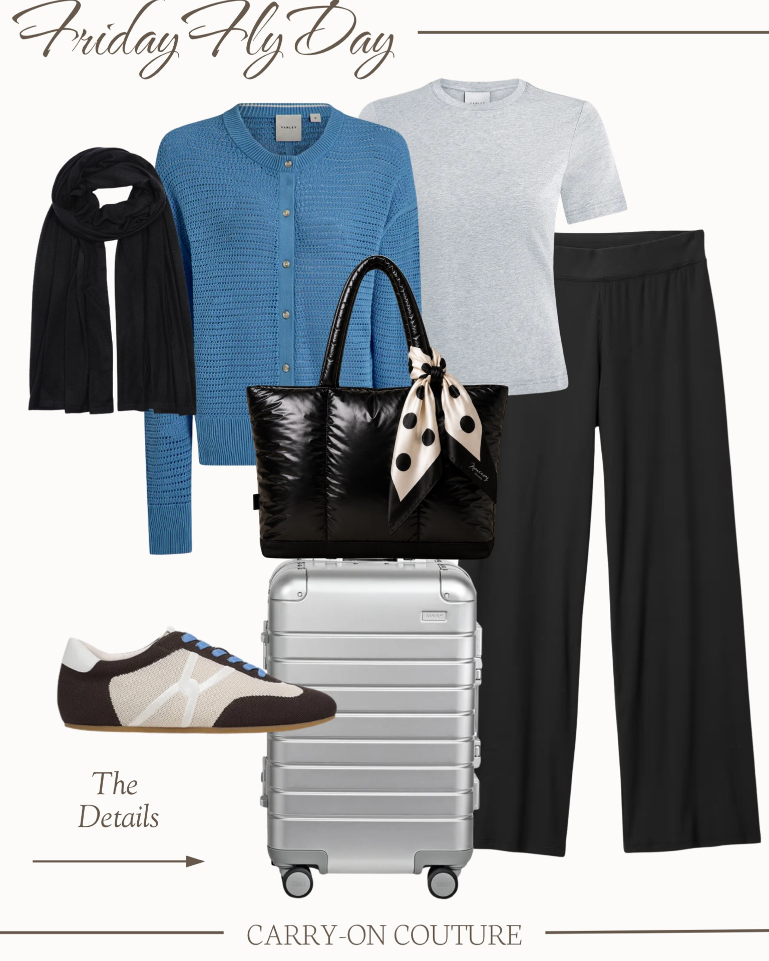 It’s Friday Fly-Day, my favorite day of the week, when we celebrate our love for travel and cute outfits!⁣⁣
_______________
Hi, I’m Haley.  I created Carry-On Couture to help you curate functional AND beautiful travel capsule wardrobes specifically designed for carry-on travel.  Thank you for being here!