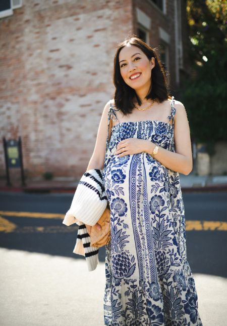 Love the details on this dress, plus itwill be so elegant post-pregnancy too. Similar styles linked below.

#springoutfit
#weddingguest
#patterneddress
#goldjewlery
#summeroutfit

#LTKworkwear #LTKSeasonal #LTKstyletip