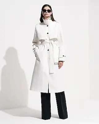 Express X Simon Spurr Cotton Oversized Trench Coat | Express