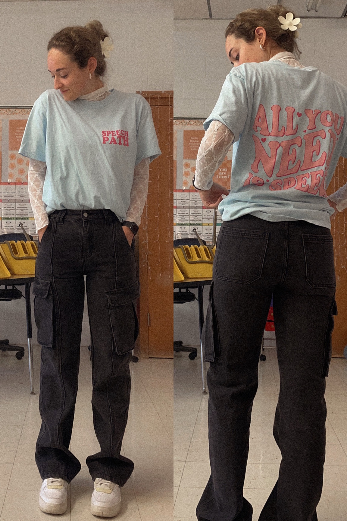 Another comfy SLP ootd! These Temu pants are soooo nice and the quality was way over my expectations! 

#LTKstyletip #LTKfindsunder100 #LTKworkwear