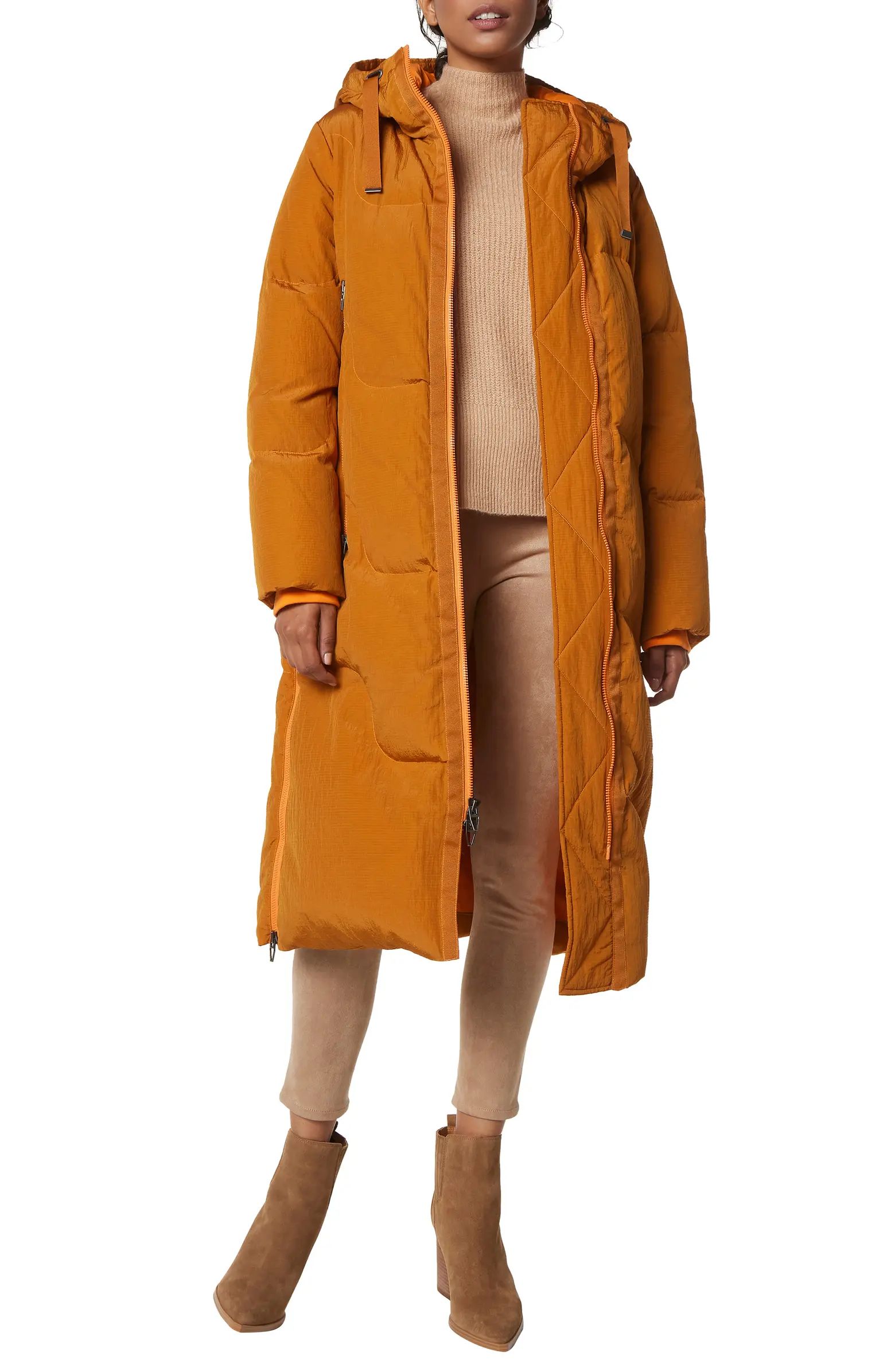 Elongated Hooded Puffer Coat | Nordstrom