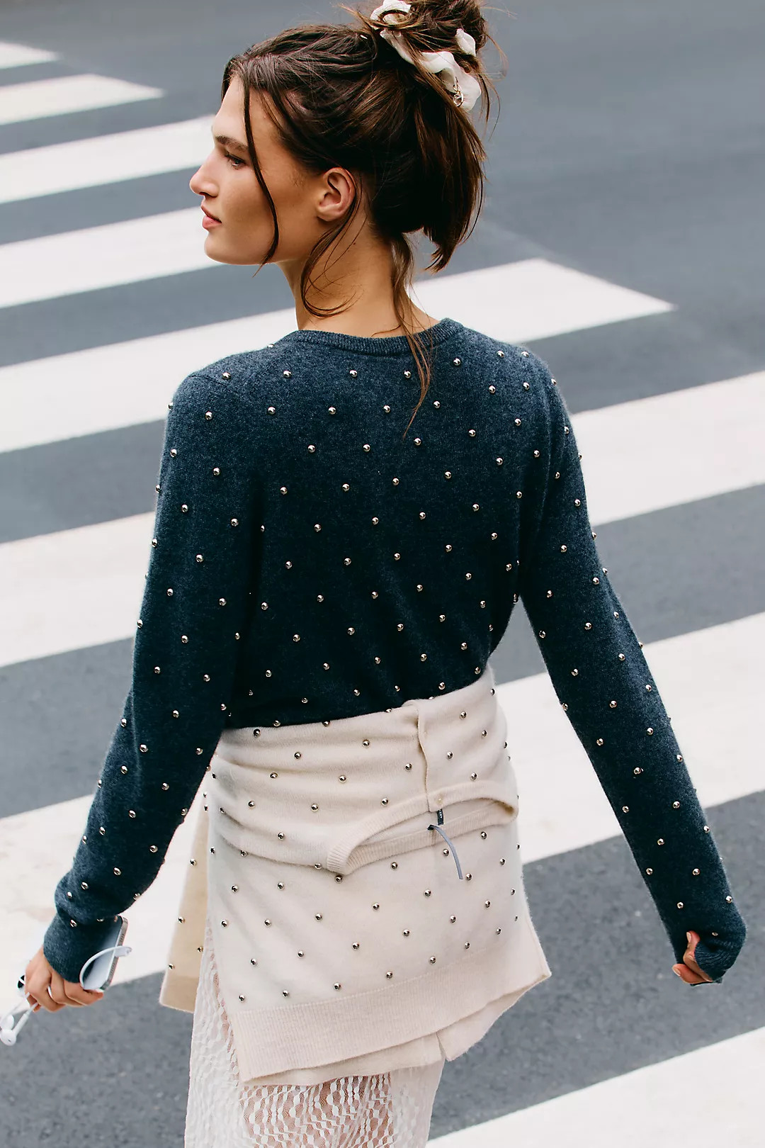 The Juliet Studded Cashmere Cardigan Sweater | Anthropologie (US)