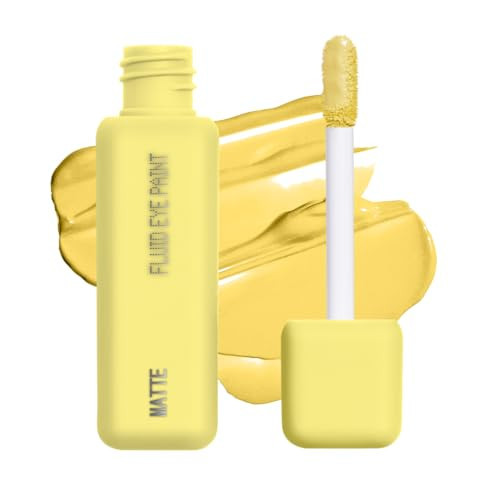 about-face Matte Fluid Eye Paint Incoming – High-Pigment Liquid Eyeshadow, Long-Lasting, No-Budge Matte Finish, Vegan & Cruelty-Free (Mellow Yellow) | Amazon (US)