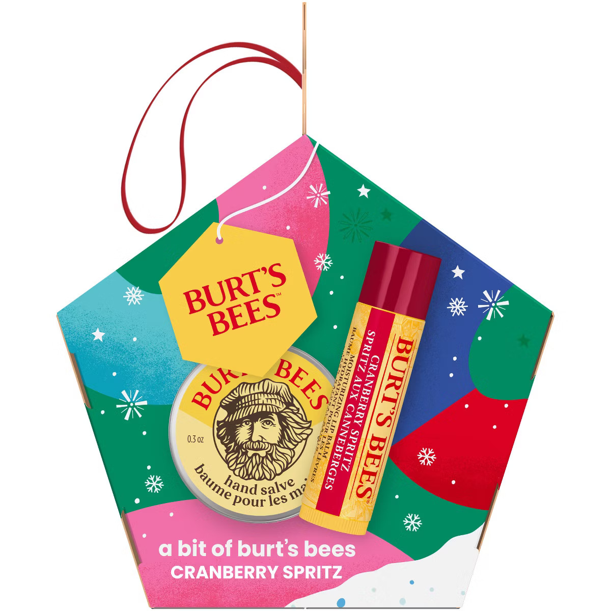 Burt's Bees Holiday Stocking Stuffer Bit of Burt's Lip Balm Gift Set - Cranberry Spritz - 2pc | Target