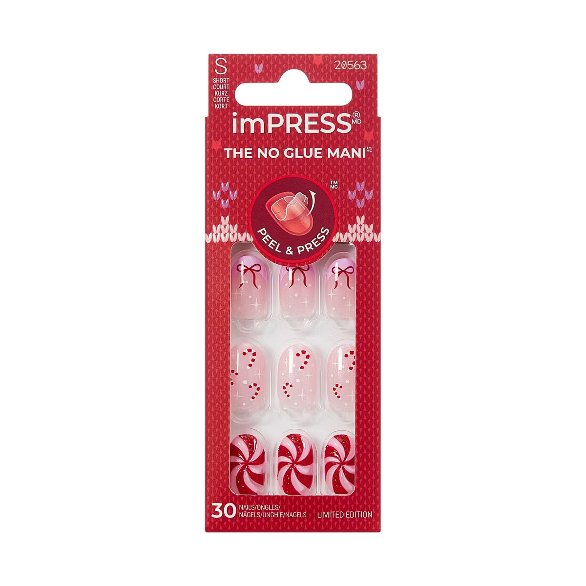 imPRESS Press-On Manicure No Glue Fake Nails - Be Merry - 33ct | Target