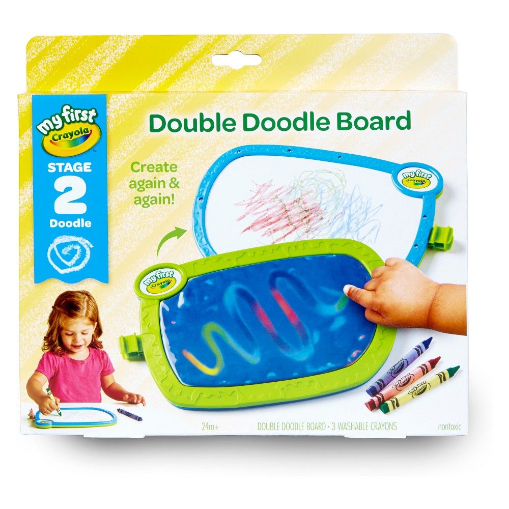 My First Crayola Double Doodle Board Stage 2 | Target
