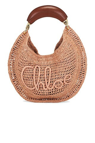 Chloe Summer Banana Hobo Bag in Summery Beige - Neutral. Size all. | FWRD 