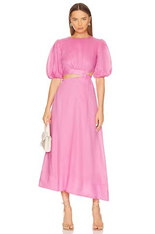 Bardot Impala Midi Dress in Lili Pink from Revolve.com | Revolve Clothing (Global)