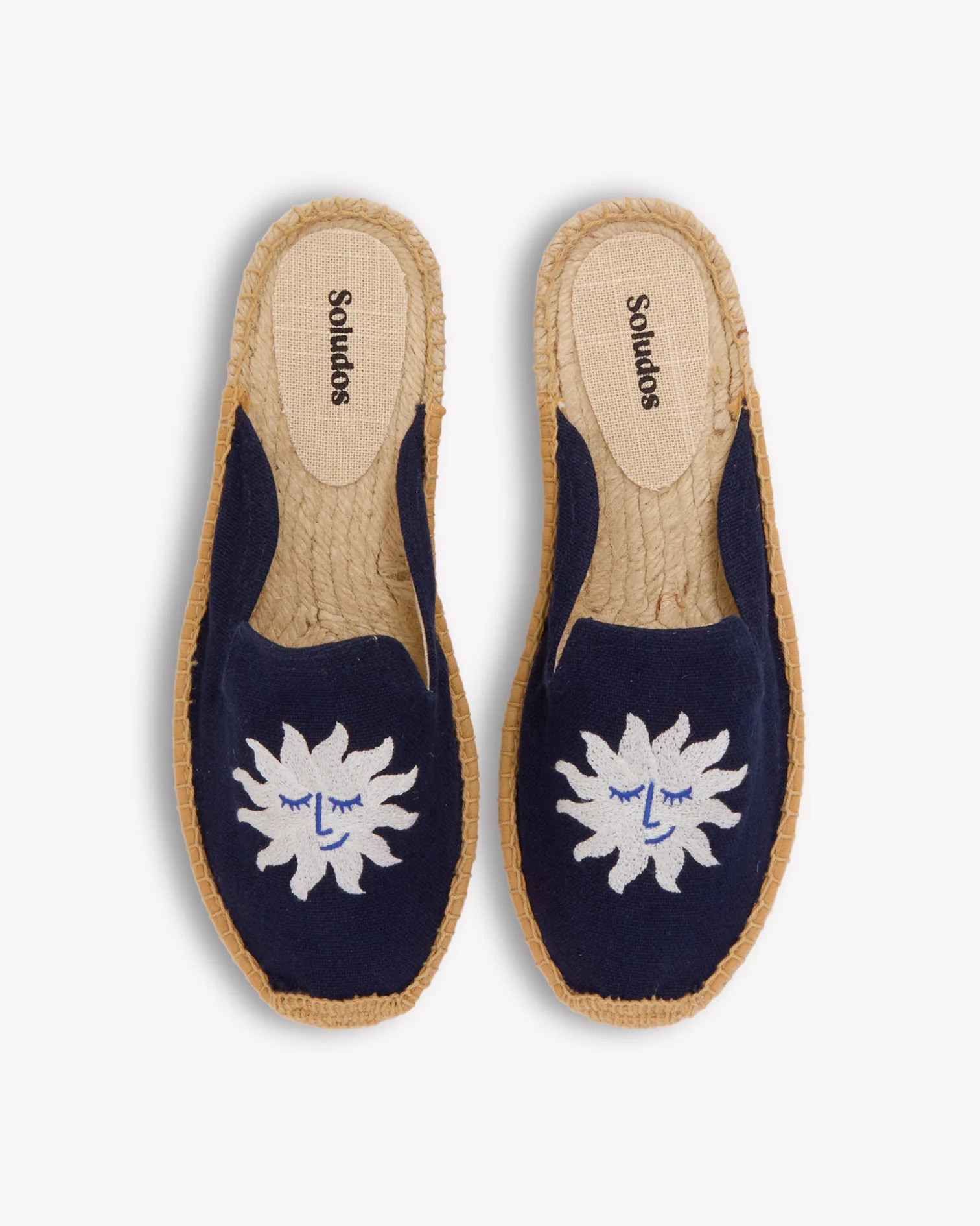 The Smoking Mule Espadrille | Sun Burst - Armada Blue Women's Espadrilles | Soludos