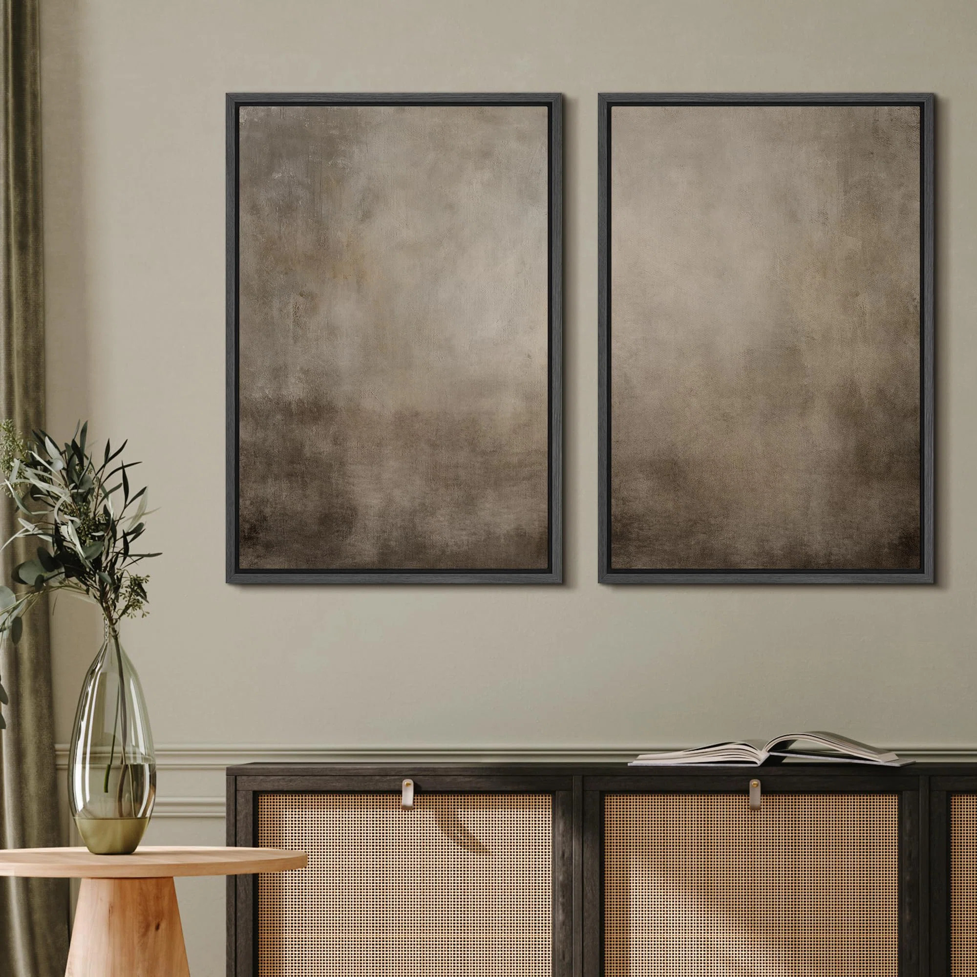 wall26 " Monochromatic Gradient Abstract Minimalist Gray " 2 - Pieces on Canvas & Reviews | Wayfa... | Wayfair North America