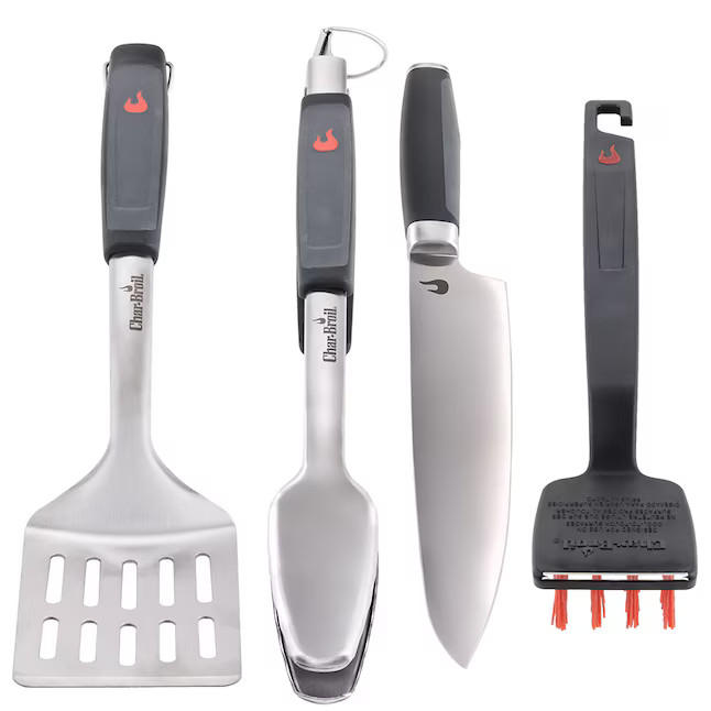 Charbroil 4 -Piece Stainless steel Tool set | Lowe's