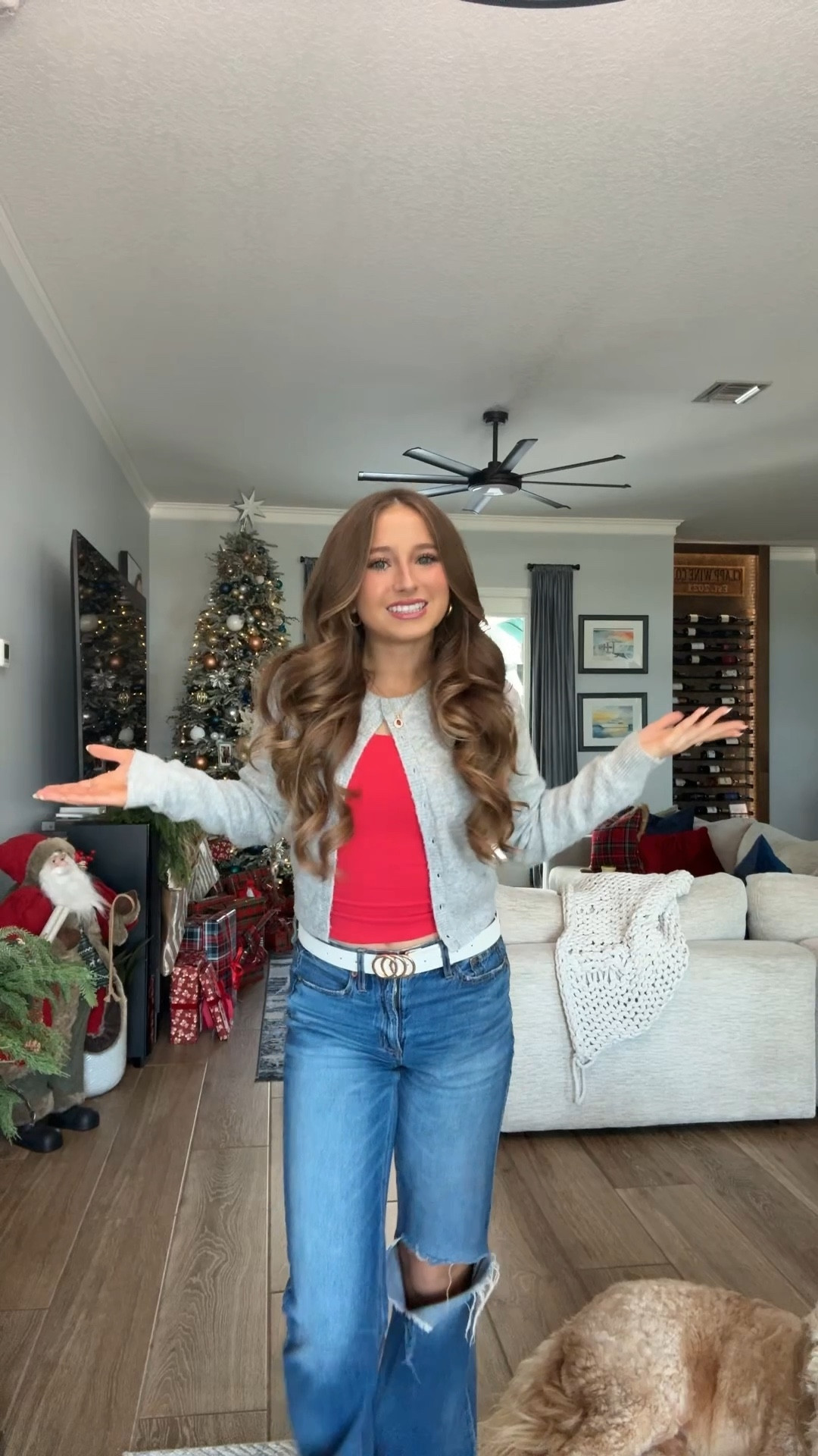 Christmasy shopping fit!! ❤️

#LTKSeasonal #LTKHoliday #LTKootd