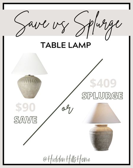 Table lamp dupe, home decor lookalike, table lamps, save vs splurge home decor 

#LTKSaleAlert #LTKFindsUnder100 #LTKHome