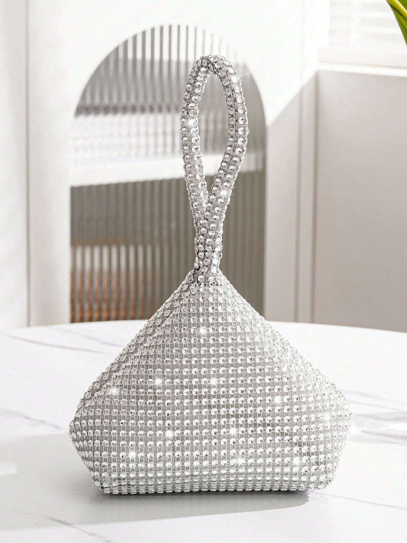 Glitter Bling, Sequin, Luxury, Shiny Mini Novelty Bag Rhinestone Decor Glamorous, Perfect Bride P... | SHEIN
