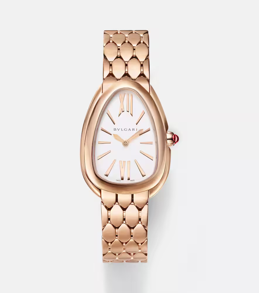 Bvlgari Serpenti Seduttori 33mm rose gold watch with rubellite and quartz | Mytheresa (INTL)