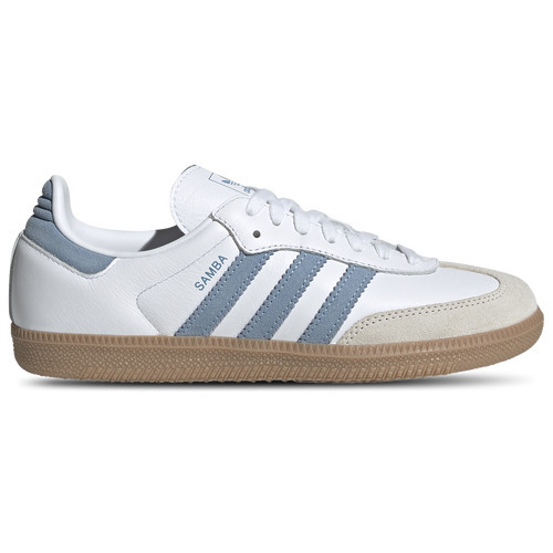 adidas Originals Womens adidas Originals Samba OG - Womens Basketball Shoes White/Blue Size 6.0 | Champs Sports