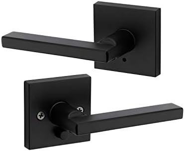 Kwikset 91550-029 Halifax Door Handle Lever with Modern Contemporary Slim Square Design for Home ... | Amazon (US)